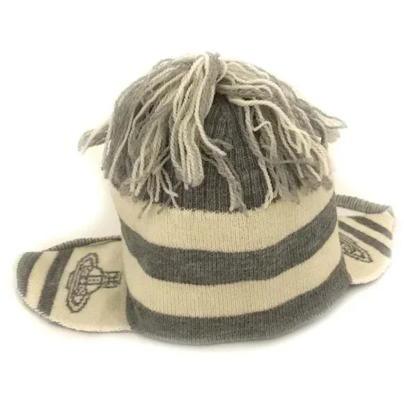 EGA Vivienne Westwood Orb Stripe Wool 100% Knit Hat Bicolor/7BH0451 - Picture 5 of 9